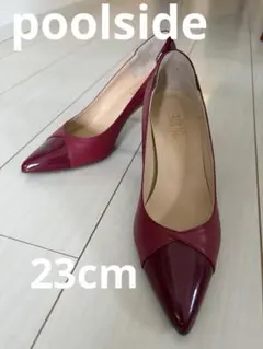 POOL SIDE プールサイド　赤ワインレッド ハイヒール　23cm カネマツのサムネイル