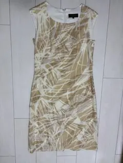 LANVIN 柄物ノースリーブワンピース