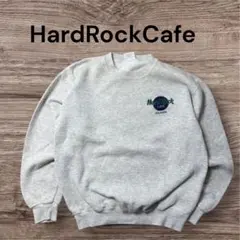 HardRockCafeATLANTAプリントスウェットMグレー古着
