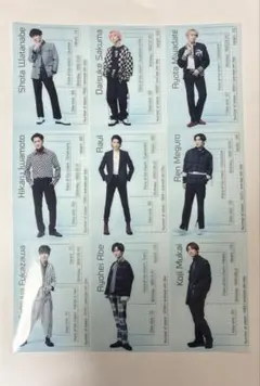 Snow Man ポスター　クリア