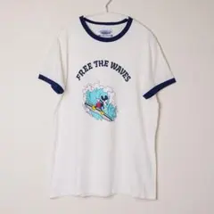 BILLABONGミッキーリンガーTシャツ 00s Y2K OLD Disneyのサムネイル
