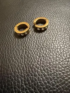 ゴールドフープイヤリング