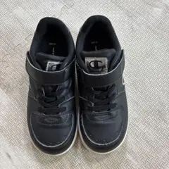 Champion キッズスニーカー 黒 19cm ベルクロ