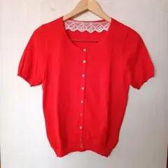 【美品】earth music&ecology コットン　カーディガン ボレロ