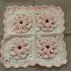 マルチカバー グラニースクエア モチーフ編み