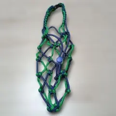 パラコード ボトルホルダー グリーン×ネイビー ハンドメイド