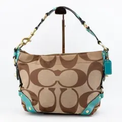 A287【COACH／コーチ】ワンショルダーバッグ　ハンドバッグ　シグネチャー