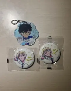 怪盗キッド & 安室透缶バッジ2個セットとキーホルダー