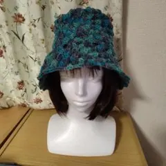 クロシェハット【N-31】/ニット帽子/ビニー/レディース/ハンドメイド