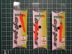 ロデオクラフト ドリフトスピン1.3g クリアーレッド 蛍光ピンク 鉄板南