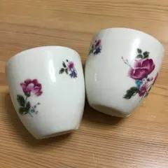 【台湾土産】花柄茶器 2個セット