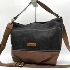 BURBERRY BLUE LABEL デニム 2way ワンショルダーバッグ