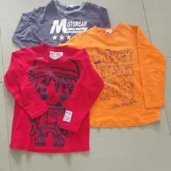 キッズ長袖Tシャツ３点セット