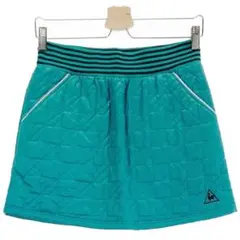 ルコック LE COQ ゴルフ用スカート 緑　中綿　9号 Mサイズ 冬用