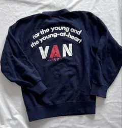 VAN Jacket　ヴァンジャケット　 トレーナー　アーチロゴ　紺　日本製のサムネイル