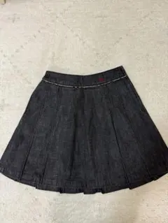 バーバリー　ダークデニム プリーツスカート キッズ　150A 七五三　冠婚葬祭