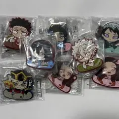 鬼滅の刃 キャラばんちょうこう　ヘアクリップ　8点セット　不死川実弥　伊黒小芭内