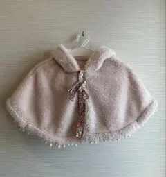 60〜90サイズ　うさぎ耳❣️もこもこポンチョ❣️