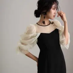 atlo アトロ　ロングオフショルダー　オケージョンドレス　結婚式　同窓会