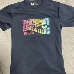 BUTTERFLY 卓球 Tシャツ ネイビー（サイズJL）