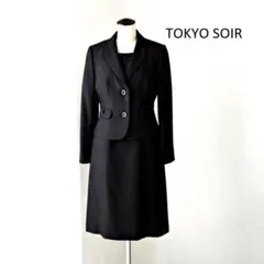 クルミちゃん様東京ソワール SOIR ワンピース セットアップ スーツ 9 黒