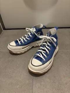CONVERSE ハイカット 厚底 1SD035ブルー　23cm