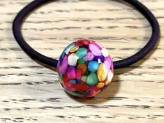 レジンヘアゴム　ハンドメイド　No.1537