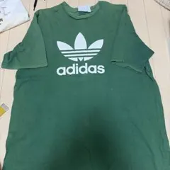 adidas トレフォイルロゴ Tシャツ グリーン 2XO