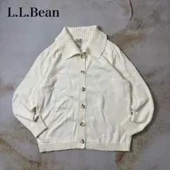 【古着】L.L.BeanコットンショールカラーカーディガンXL / L相当