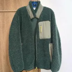 ユニクロ jw anderson コラボ 防風ボアフリースジャケット L 緑 - メルカリ