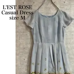 【未使用品】L'EST ROSE レストローズ　ワンピース ブルー サイズM