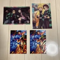 鬼滅の刃　くら寿司下敷き　映画無限城編特典イラストボード　4点セット