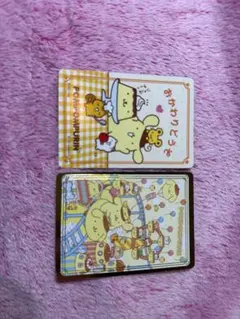 サンリオキャラクターカード 2枚セット いちご新聞 ポムポムプリン