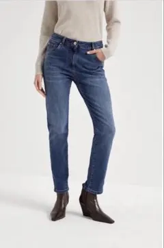 ☆美品☆ブルネロクチネリ☆16万 極上♡柔らかストレッチデニム 38 モニーレ付