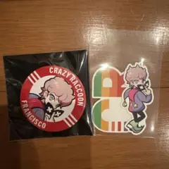 Crazy Raccoon CR ストア缶バッジ フランシスコ