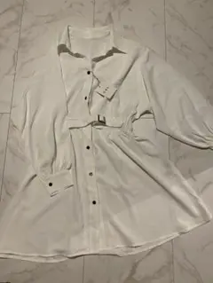 GRL　ベルトデザインシャツワンピース
