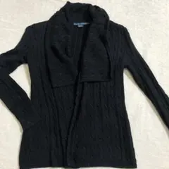 Ralph Lauren ラルフローレン ブラック ケーブル編み カーディガン