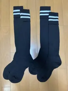スポーツソックス　白黒2セット