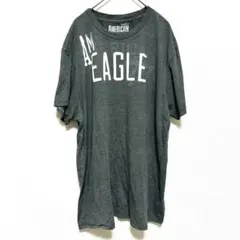 アメリカンイーグル Ｔシャツ ビッグサイズ プリント ＸＬ 濃灰 お出かけのサムネイル