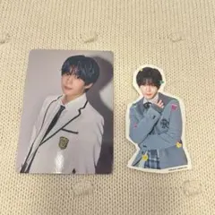 なにわ男子　HARD WORK 長尾謙杜 トレカ　ステッカー