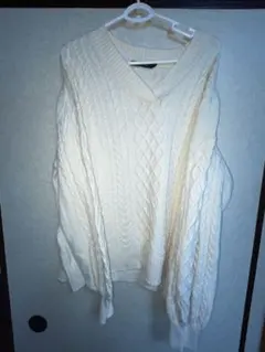 ケーブルニット 長袖