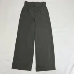 Luere ルエレ ハイウエスト ワイドパンツ ダークグレー Lサイズ