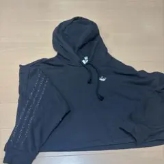 美品adidas レディース パーカー ブラック M