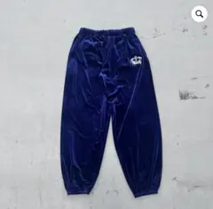 Tiara Logo Velor Pants ネイビー