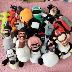 ユニークな顔のぬいぐるみセット15体まとめ売り