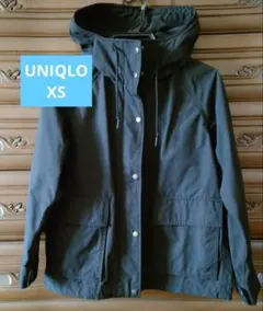 【美品】UNIQLO 黒 マウンテンパーカー レディース　XS