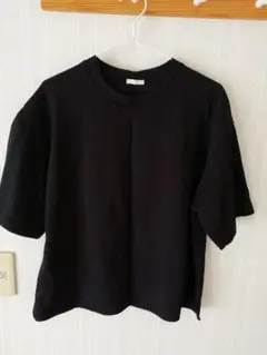 GU ブラック 半袖 レディースTシャツ XL