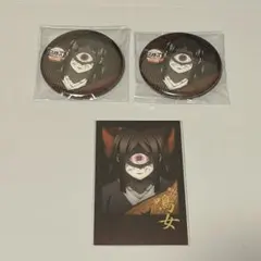 鬼滅の刃 ダイニング お楽しみくじ 缶バッジ チェキ 鳴女