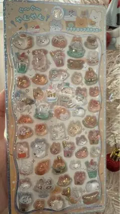 プチドロステッカー　パン　ハムスター　くま　うさぎ　動物　ボンボンドロップシール