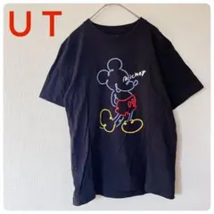良品UT UNIQLOミッキーマウス Tシャツ ブラック レディース 半袖